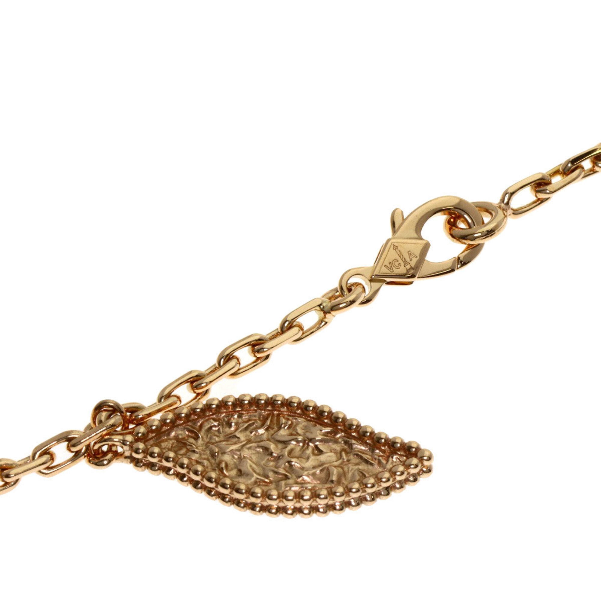 Van Cleef & Arpels Lucky Spring Onyx Carnelian Shell Bracelet RN0000865