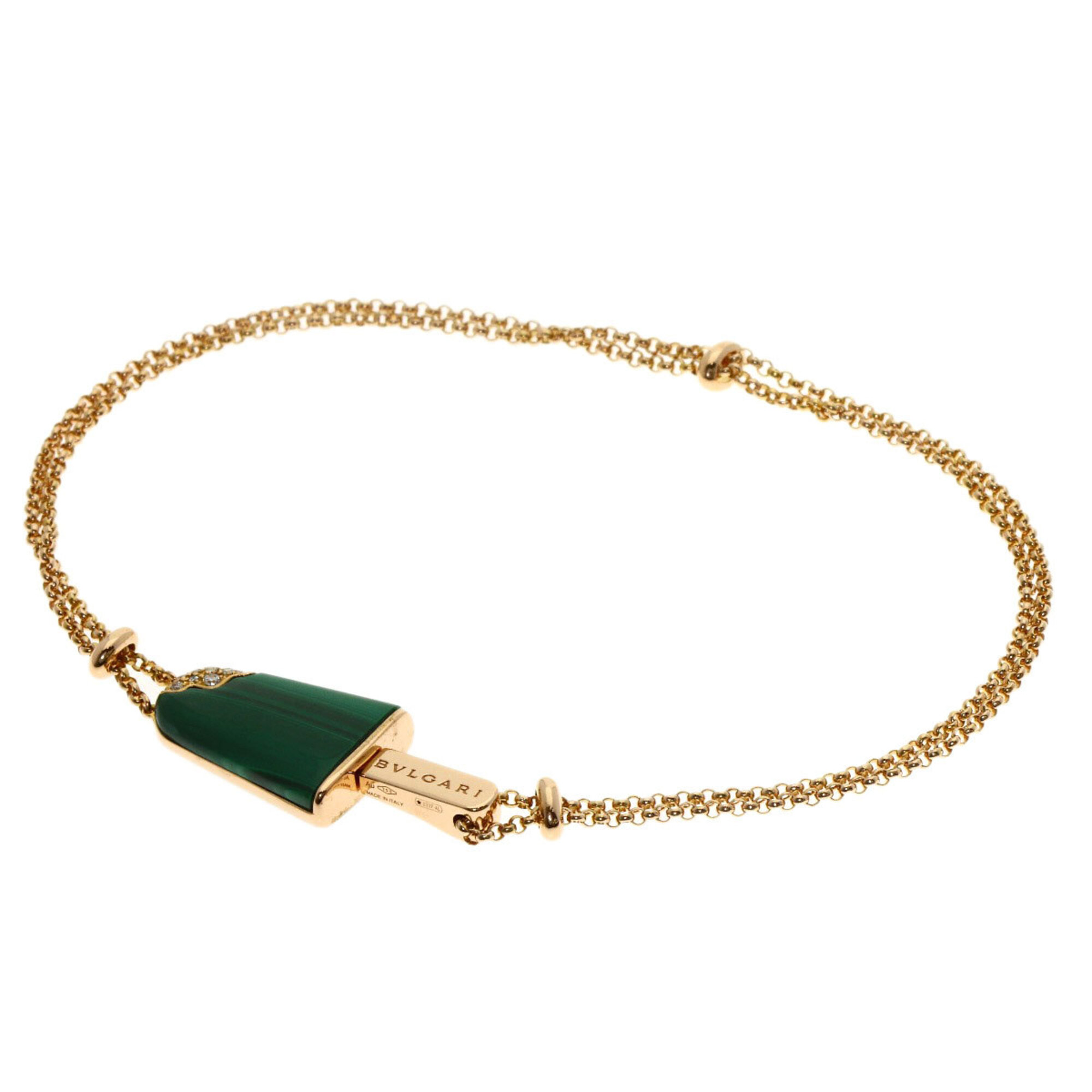 Bvlgari Bulgari Gelati Malachite Diamond Bracelet RN0000868