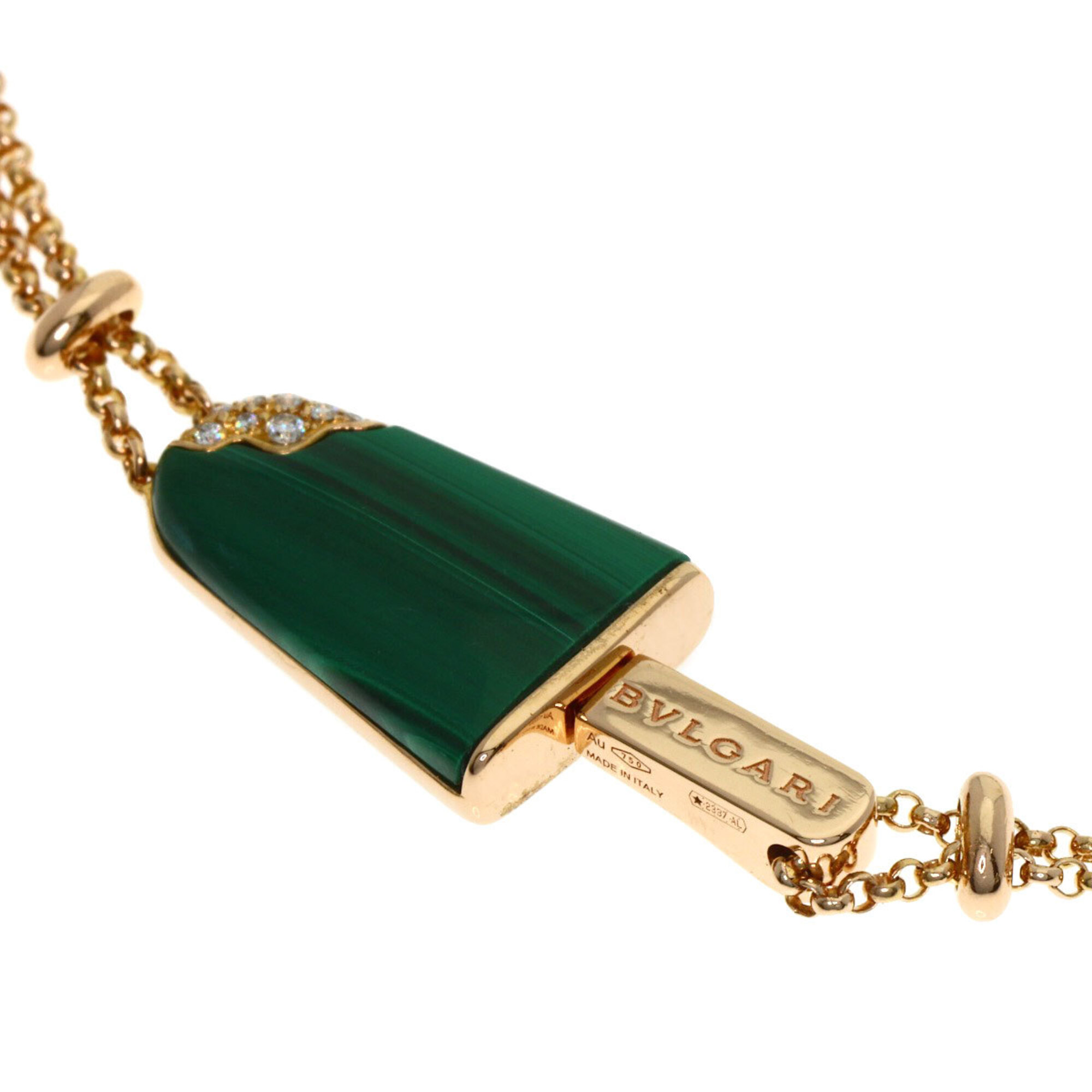 Bvlgari Bulgari Gelati Malachite Diamond Bracelet RN0000868