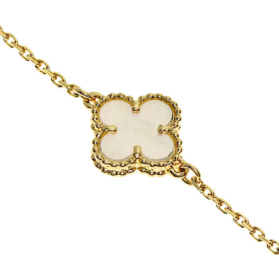 Van Cleef & Arpels Sweet Alhambra Mother of Pearl Bracelet RN0000869 Van Cleef & Arpels Sweet Alhambra Mother of Pearl Bracelet RN0000869
