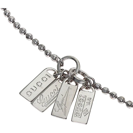 Gucci Gucci Logo Plate Bracelet 18K White Gold Wome RN0000871 Gucci Gucci Logo Plate Bracelet 18K White Gold Wome RN0000871