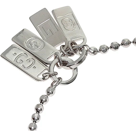 Gucci Gucci Logo Plate Bracelet 18K White Gold Wome RN0000871 Gucci Gucci Logo Plate Bracelet 18K White Gold Wome RN0000871