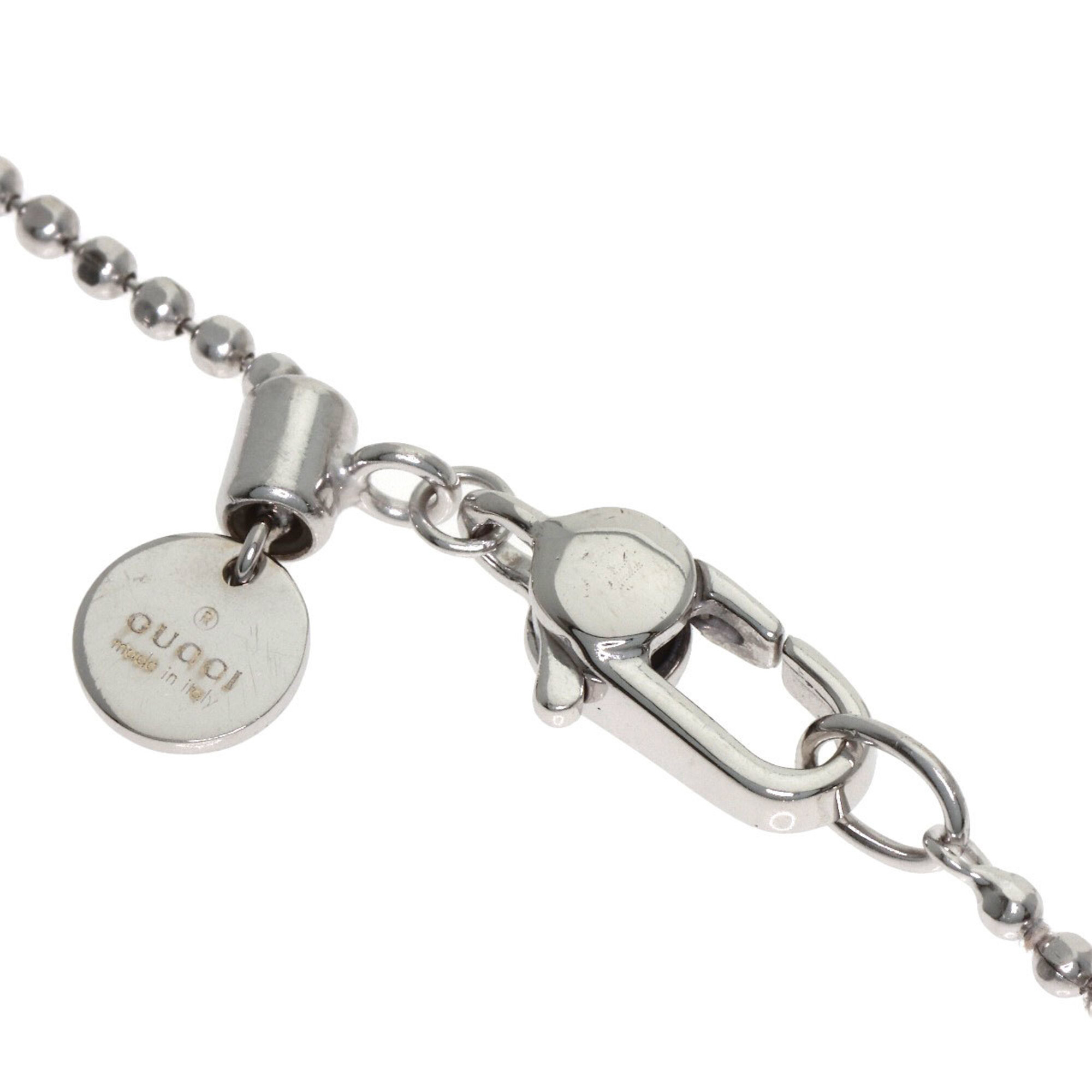 Gucci Gucci Logo Plate Bracelet 18K White Gold Wome RN0000871