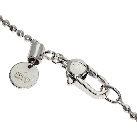 Gucci Gucci Logo Plate Bracelet 18K White Gold Wome RN0000871 Gucci Gucci Logo Plate Bracelet 18K White Gold Wome RN0000871