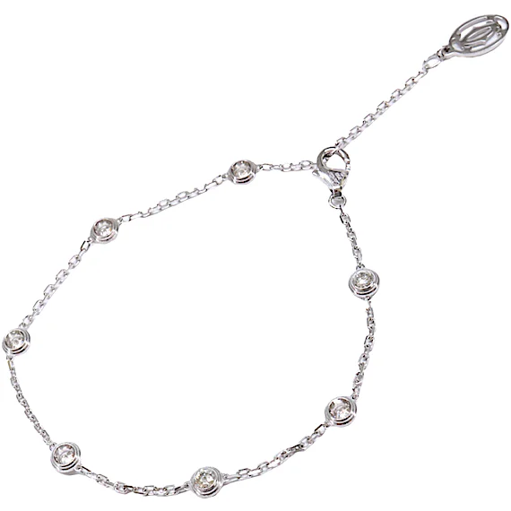 Cartier Cartier 750WG Damour 7P Diamond Bracelet RN0000874 Cartier Cartier 750WG Damour 7P Diamond Bracelet RN0000874