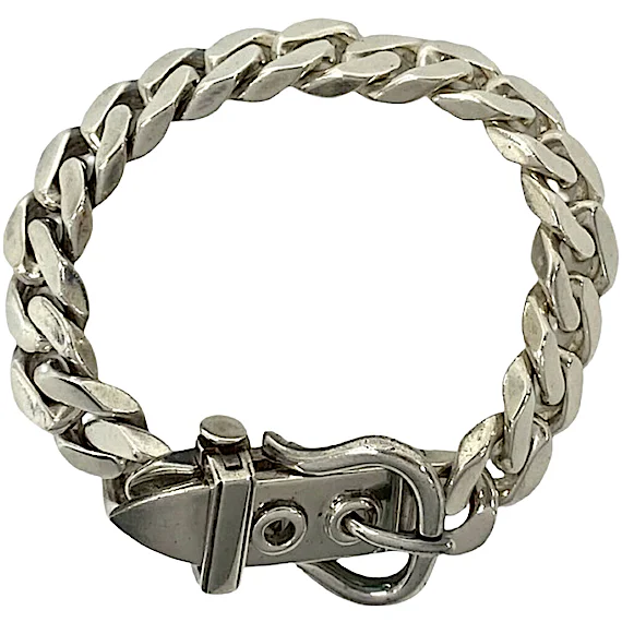 Hermès HERMES Boucles Sellier GM Sterling Silver 925 RN0000879 Hermès HERMES Boucles Sellier GM Sterling Silver 925 RN0000879