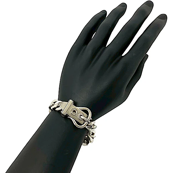 Hermès HERMES Boucles Sellier GM Sterling Silver 925 RN0000879 Hermès HERMES Boucles Sellier GM Sterling Silver 925 RN0000879