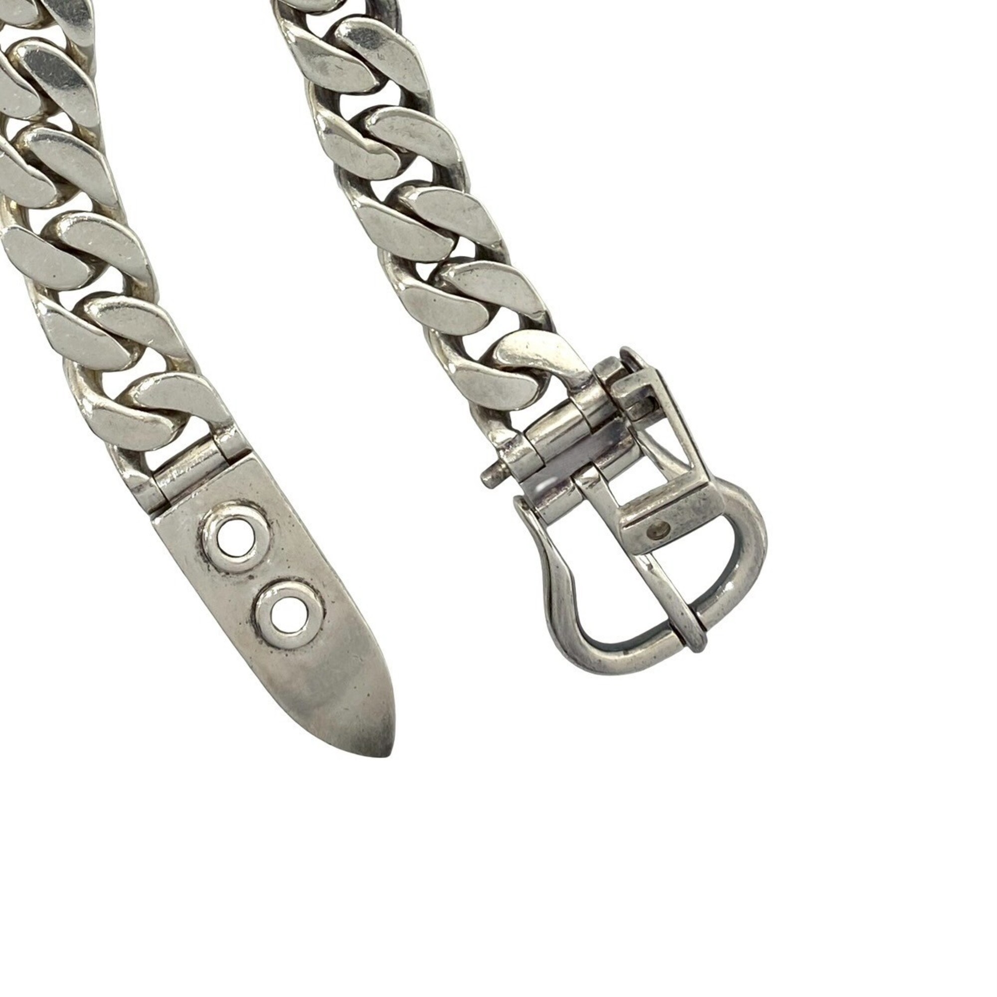 Hermès HERMES Boucles Sellier GM Sterling Silver 925 RN0000879