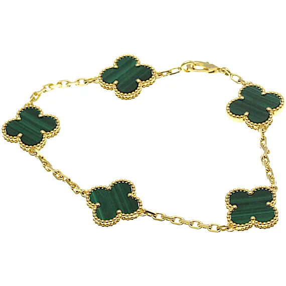 Van Cleef & Arpels Vintage Alhambra Charm Bracelet RN0000892 Van Cleef & Arpels Vintage Alhambra Charm Bracelet RN0000892