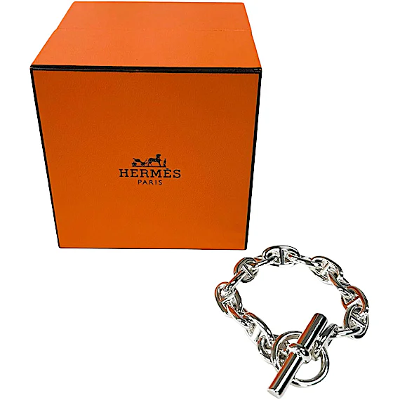 Hermès Chaine d'Ancre MM 925 Bracelet RN0000942 Hermès Chaine d'Ancre MM 925 Bracelet RN0000942