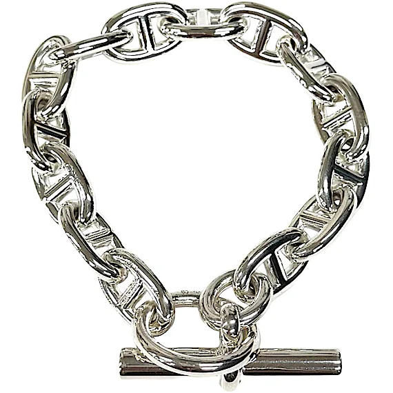 Hermès Chaine d'Ancre MM 925 Bracelet RN0000942 Hermès Chaine d'Ancre MM 925 Bracelet RN0000942