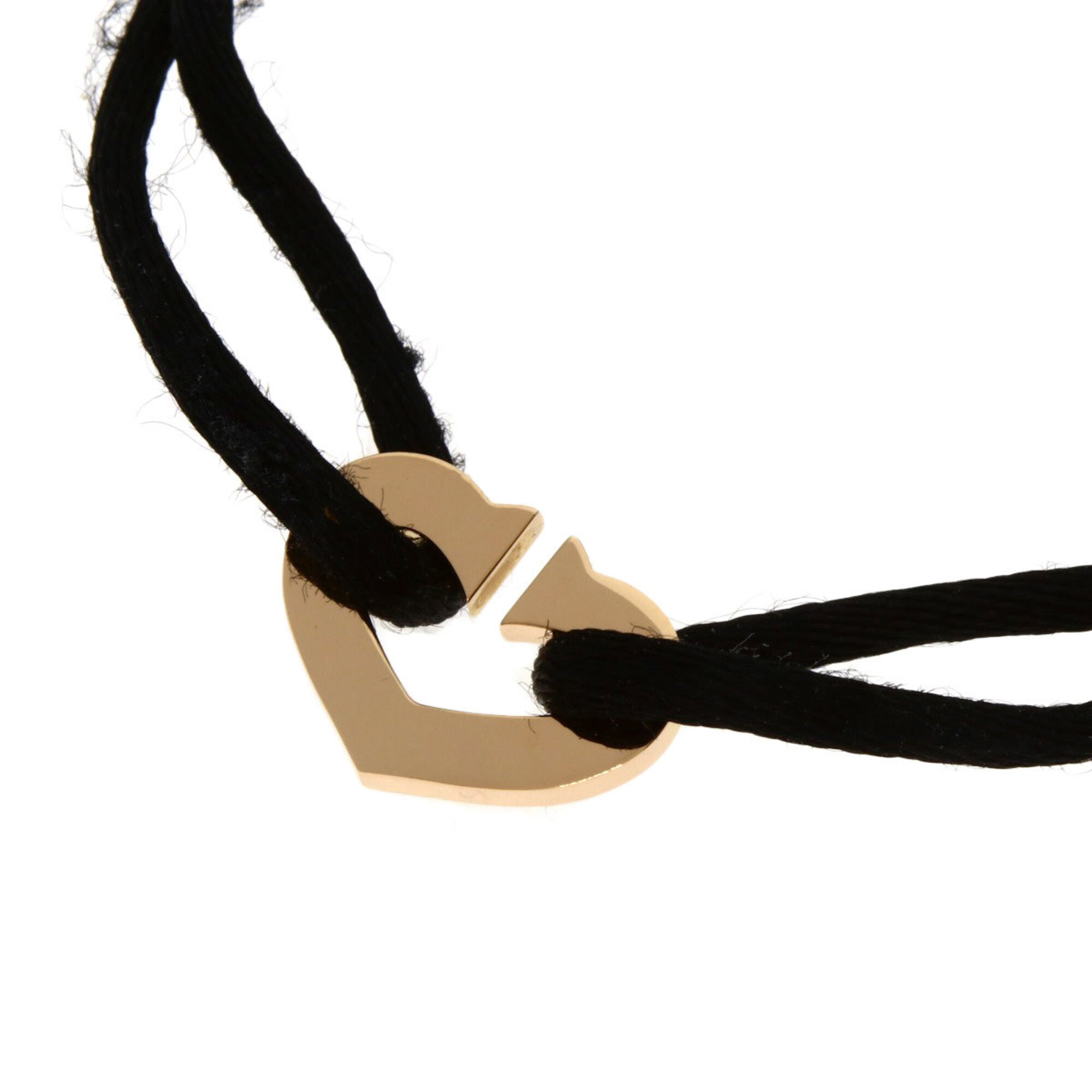 Cartier C Heart Cotton Cord Bracelet RN0000969