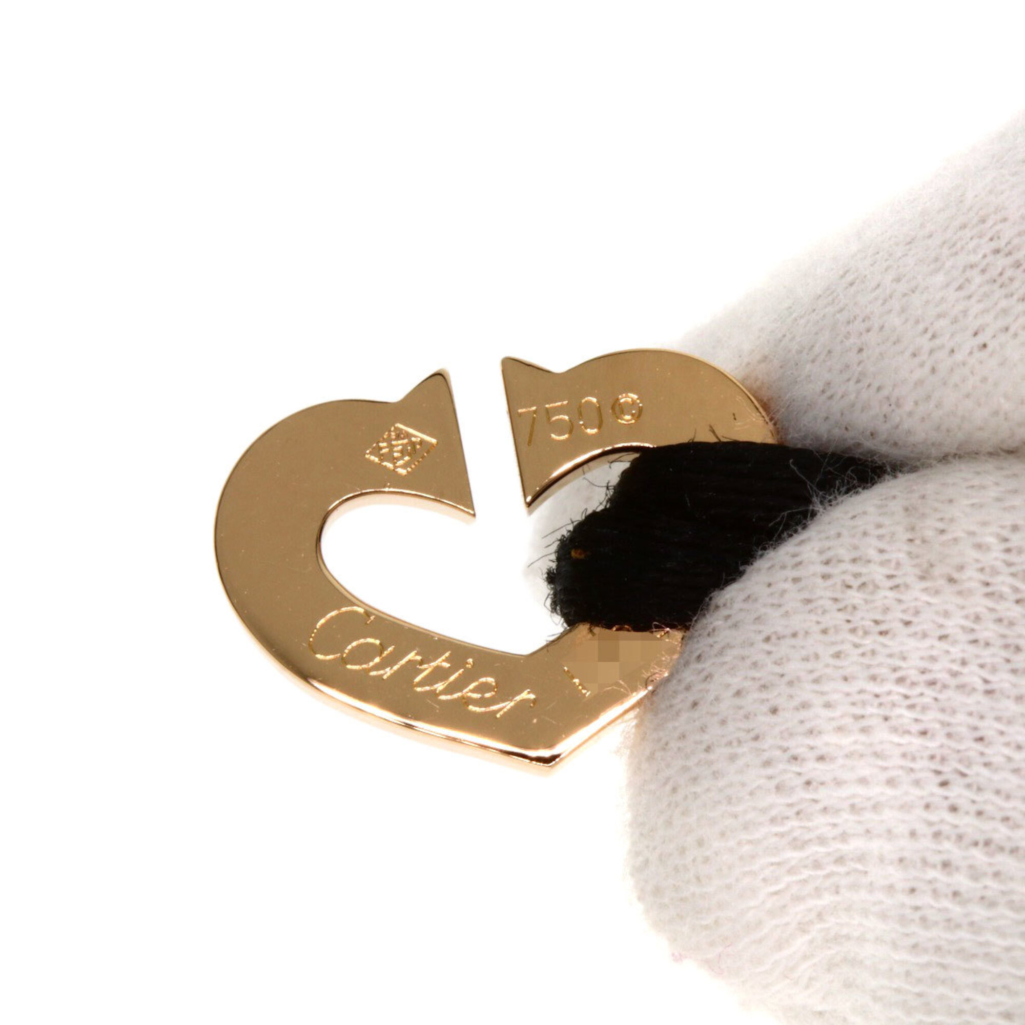 Cartier C Heart Cotton Cord Bracelet RN0000969