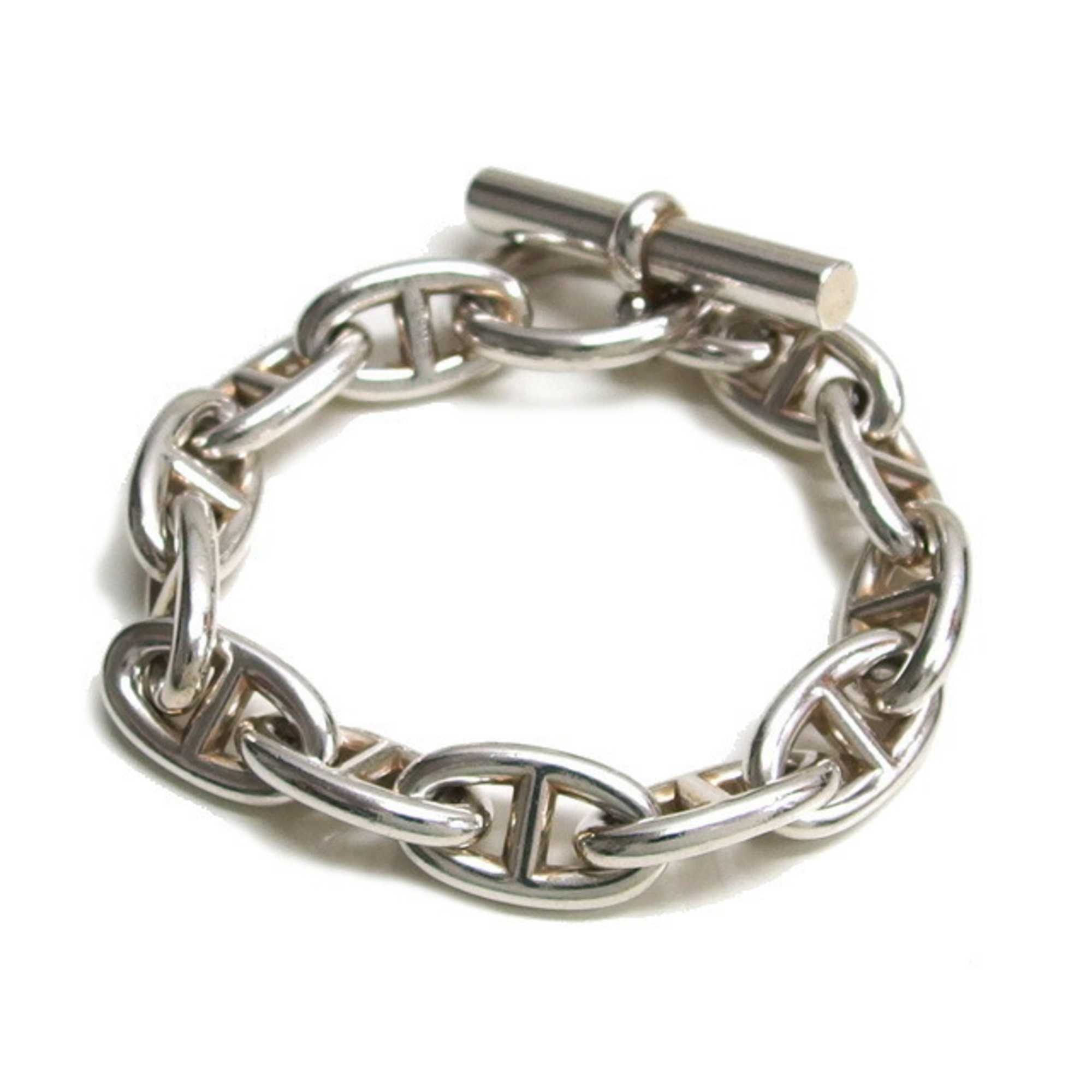 Hermès Chaine d'Ancre GM 12-link silver bracelet RN0001009