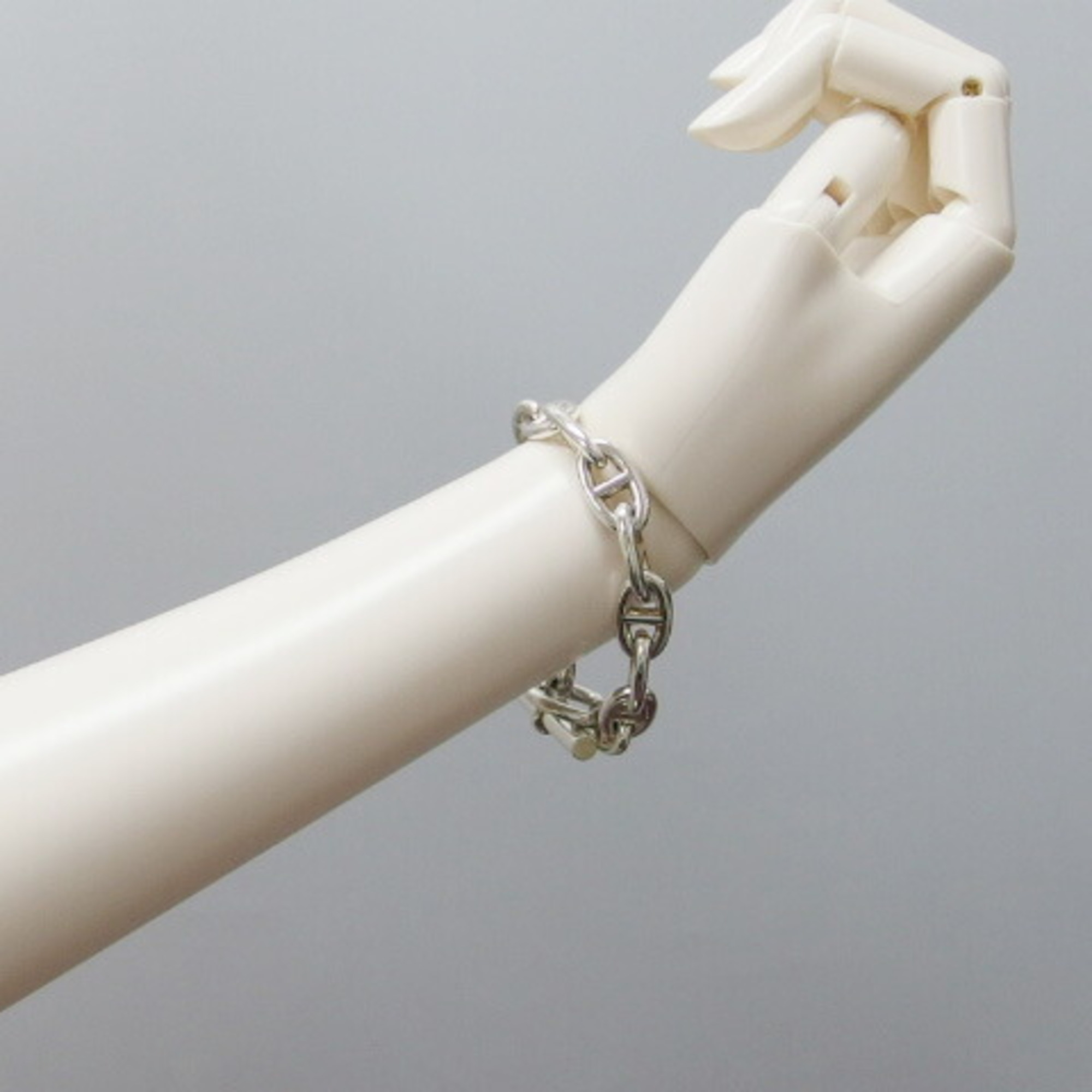 Hermès Chaine d'Ancre GM 12-link silver bracelet RN0001009