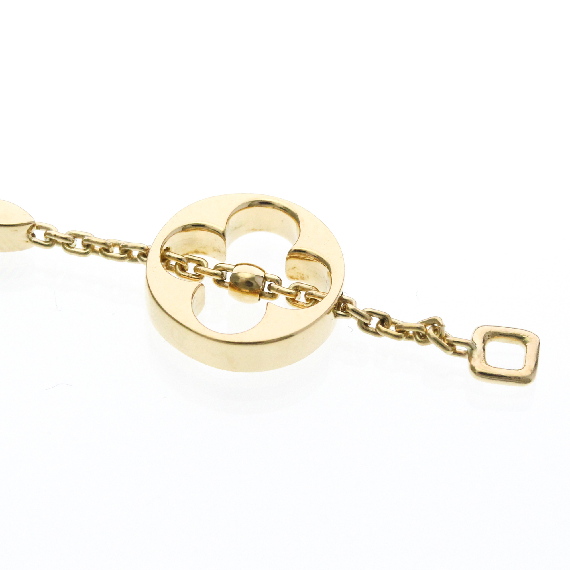 Louis Vuitton Monogram Yellow Gold Charm Bracelet RN0001021