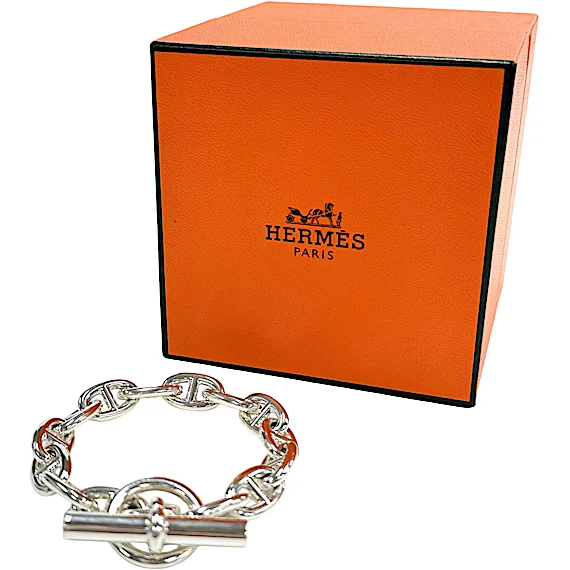 Hermès Chaine d'Ancre MM AG925 Bracelet RN0001023 Hermès Chaine d'Ancre MM AG925 Bracelet RN0001023