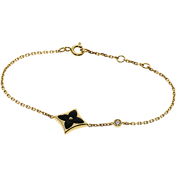 Louis Vuitton Star Blossom 1P Diamond K18 Yellow Gold RN0001047 Louis Vuitton Star Blossom 1P Diamond K18 Yellow Gold RN0001047