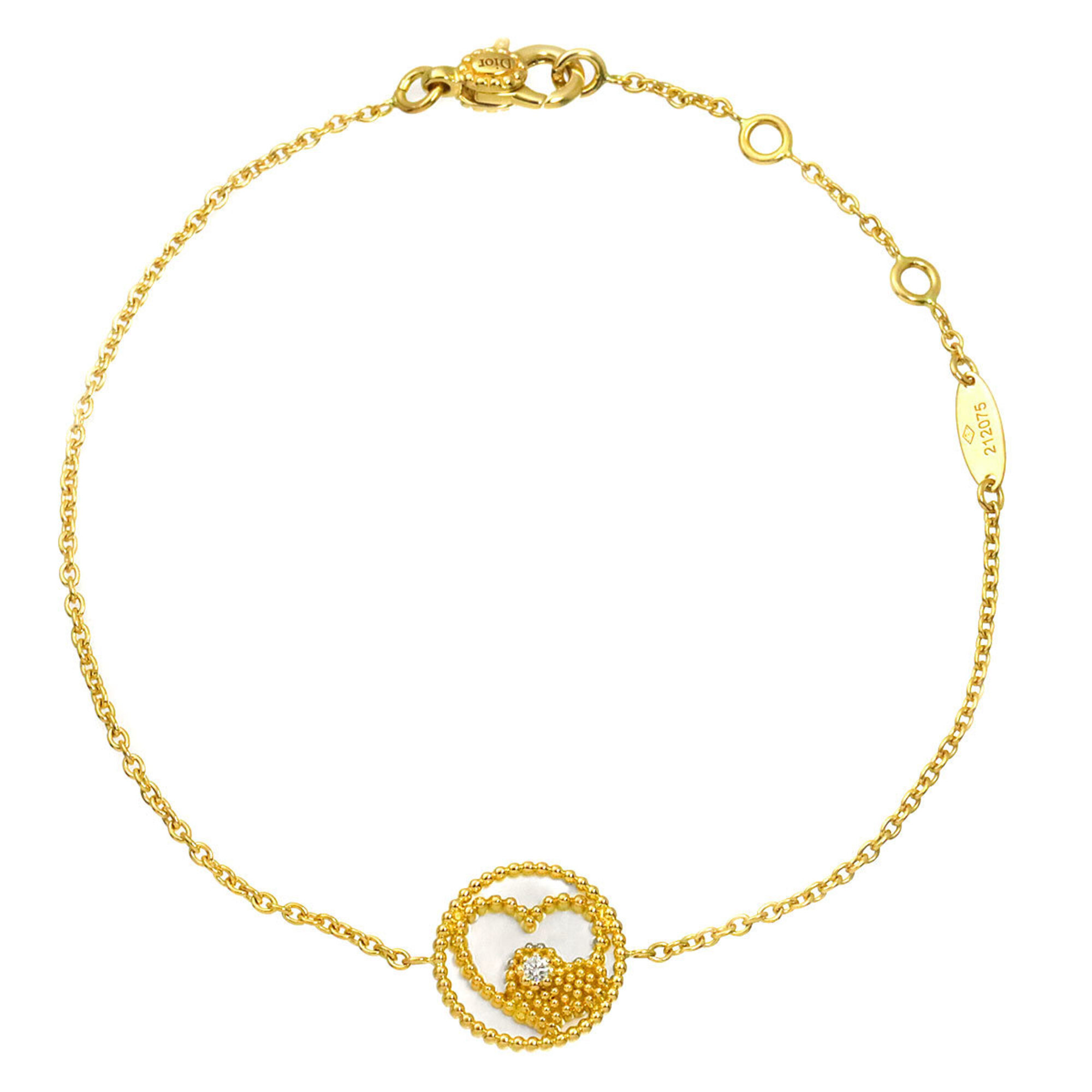 Christian Dior Rose des Vents Shell Diamond Bracelet RN0001174