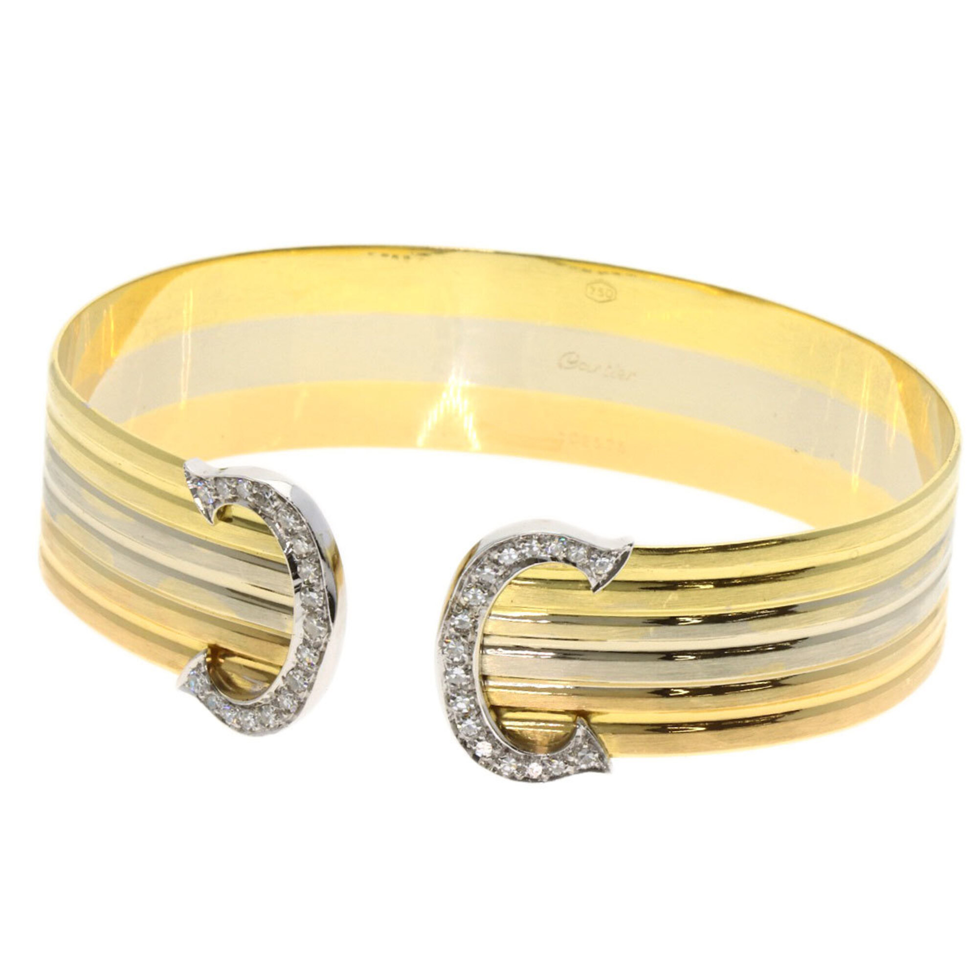 Cartier Vintage 2C Large Diamond Bracelet RN0001178