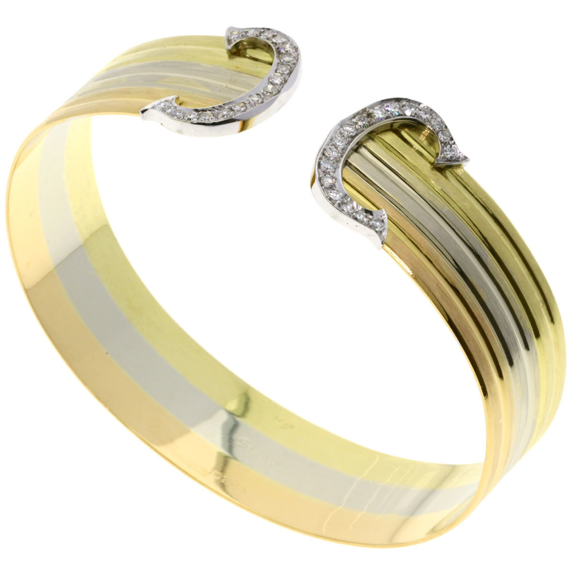 Cartier Vintage 2C Large Diamond Bracelet RN0001178