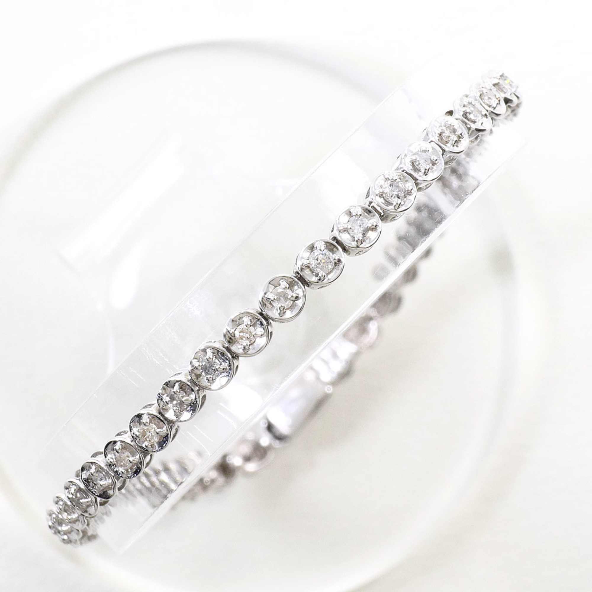 Unbranded 18K White Gold Diamond Bracelet RN0001245