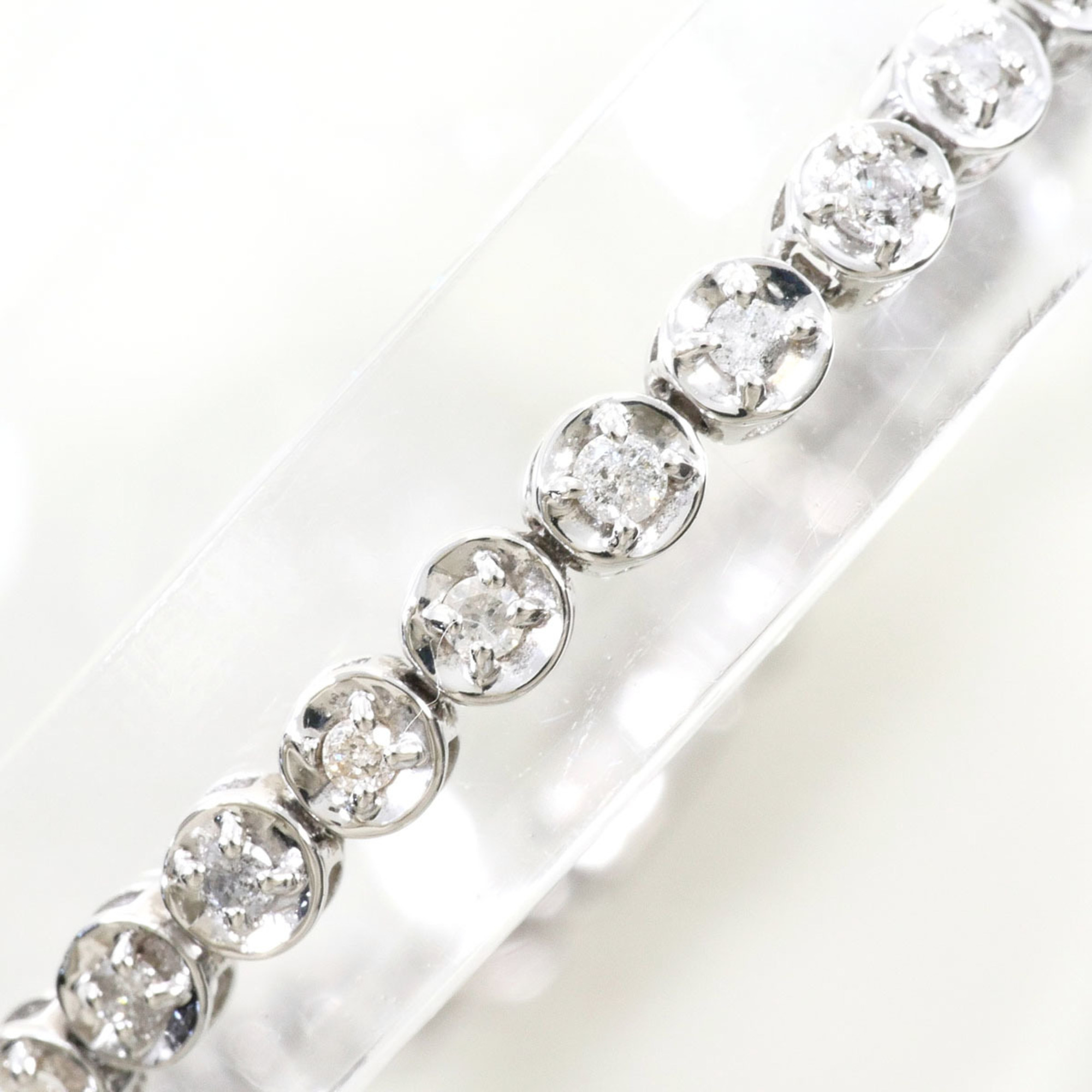 Unbranded 18K White Gold Diamond Bracelet RN0001245