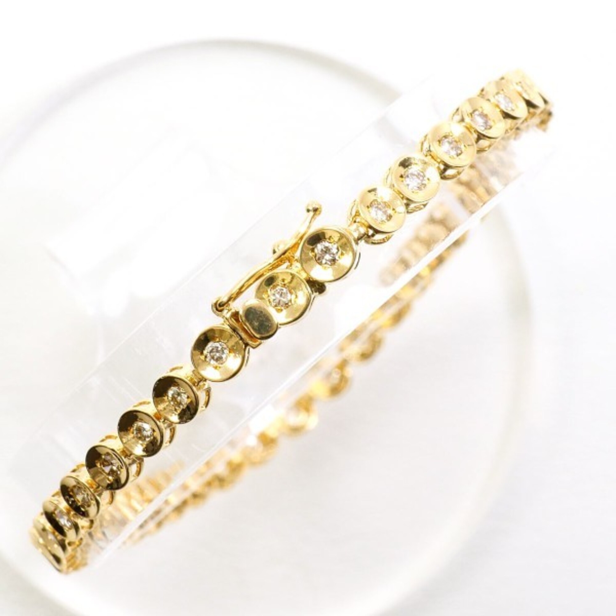 Unbranded 18K Yellow Gold Diamond Bracelet RN0001264