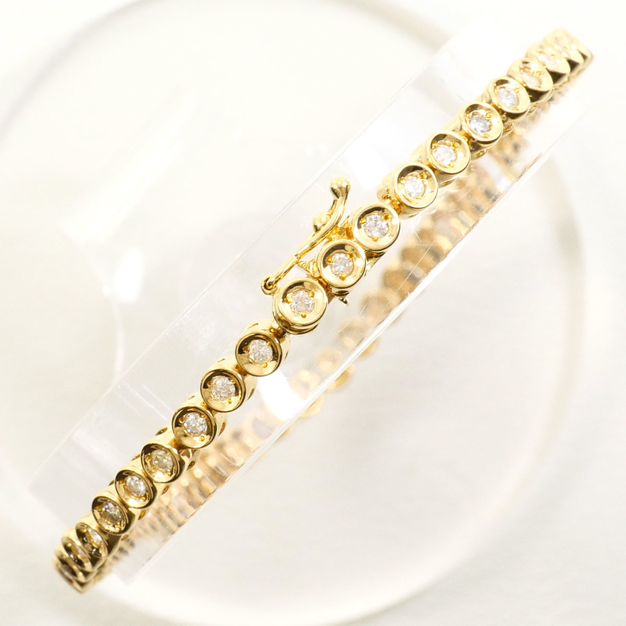 Unbranded 18K Yellow Gold Diamond Bracelet RN0001267