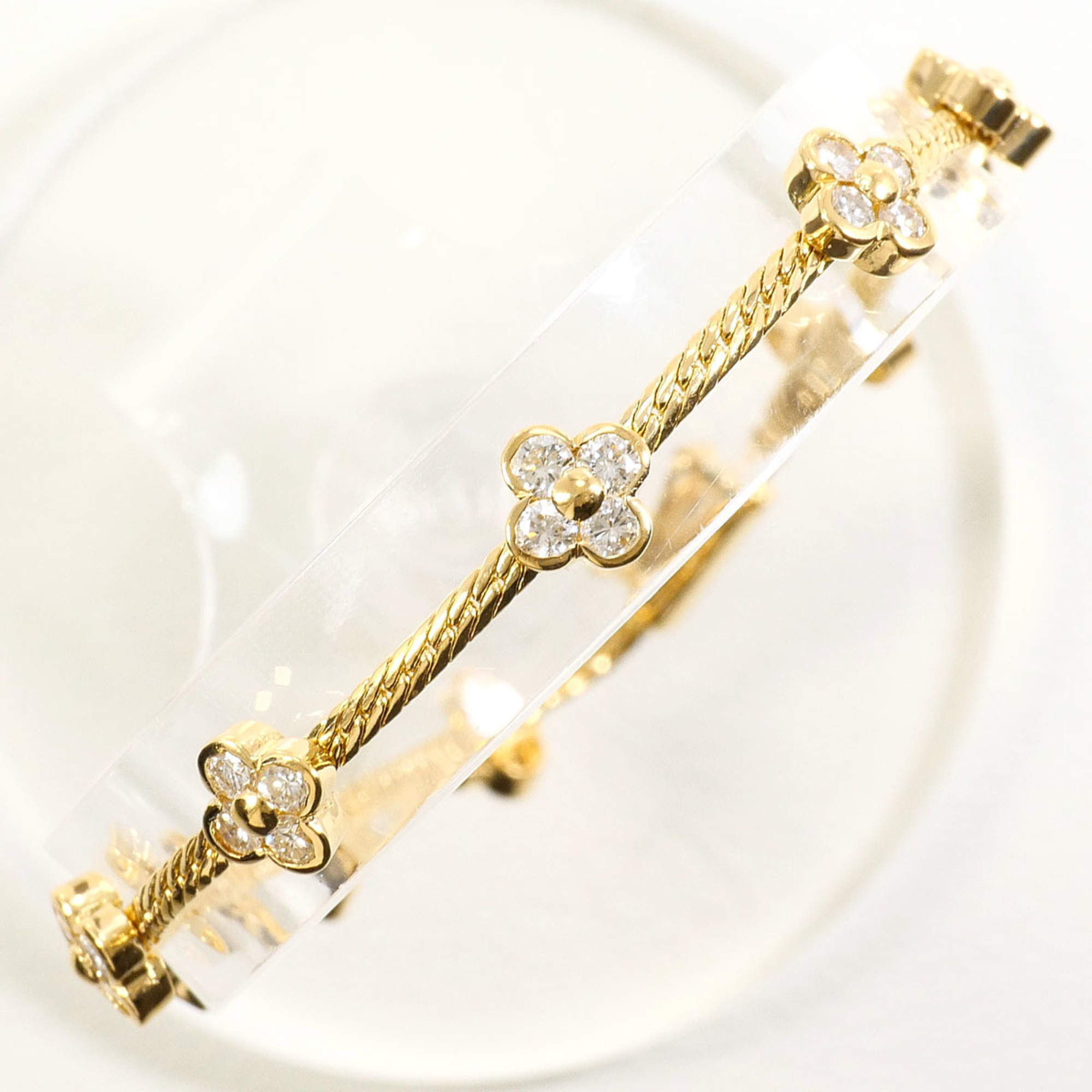 Unbranded 18K Yellow Gold Diamond Bracelet RN0001268