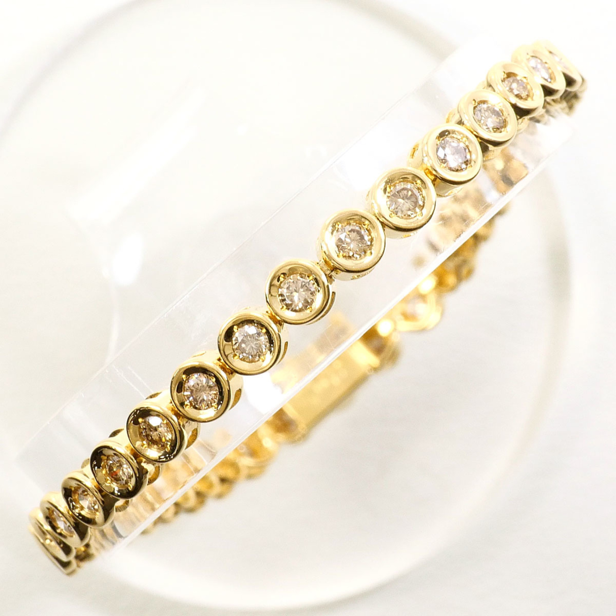 Unbranded 18K Yellow Gold Diamond Bracelet RN0001269
