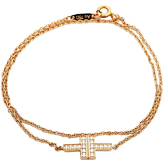 Tiffany TTWO Double Chain Bracelet RN0001274 Tiffany TTWO Double Chain Bracelet RN0001274