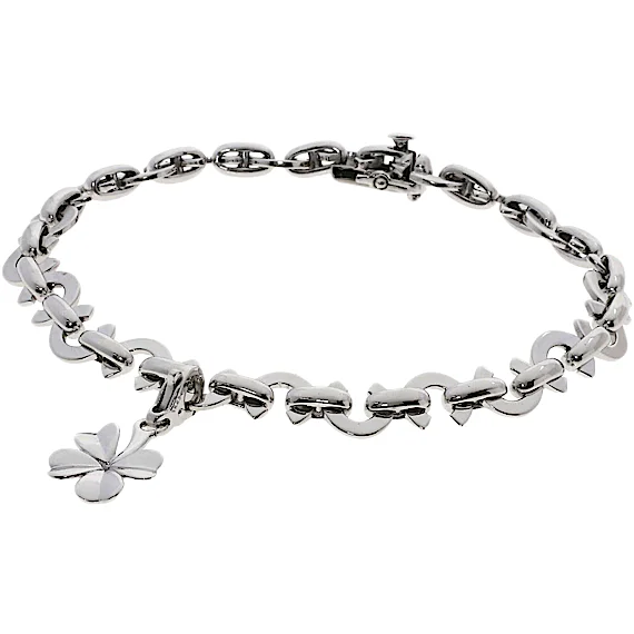 Chanel Coco C Logo Clover Charm Bracelet RN0001310 Chanel Coco C Logo Clover Charm Bracelet RN0001310