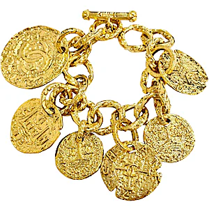 Chanel 93A Coco Mark Medal Chain Bracelet RN0001322 Chanel 93A Coco Mark Medal Chain Bracelet RN0001322