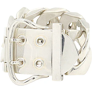 Hermès Boucles Sellier TGM SV Sterling Silver 925 Ba RN0001371 Hermès Boucles Sellier TGM SV Sterling Silver 925 Ba RN0001371