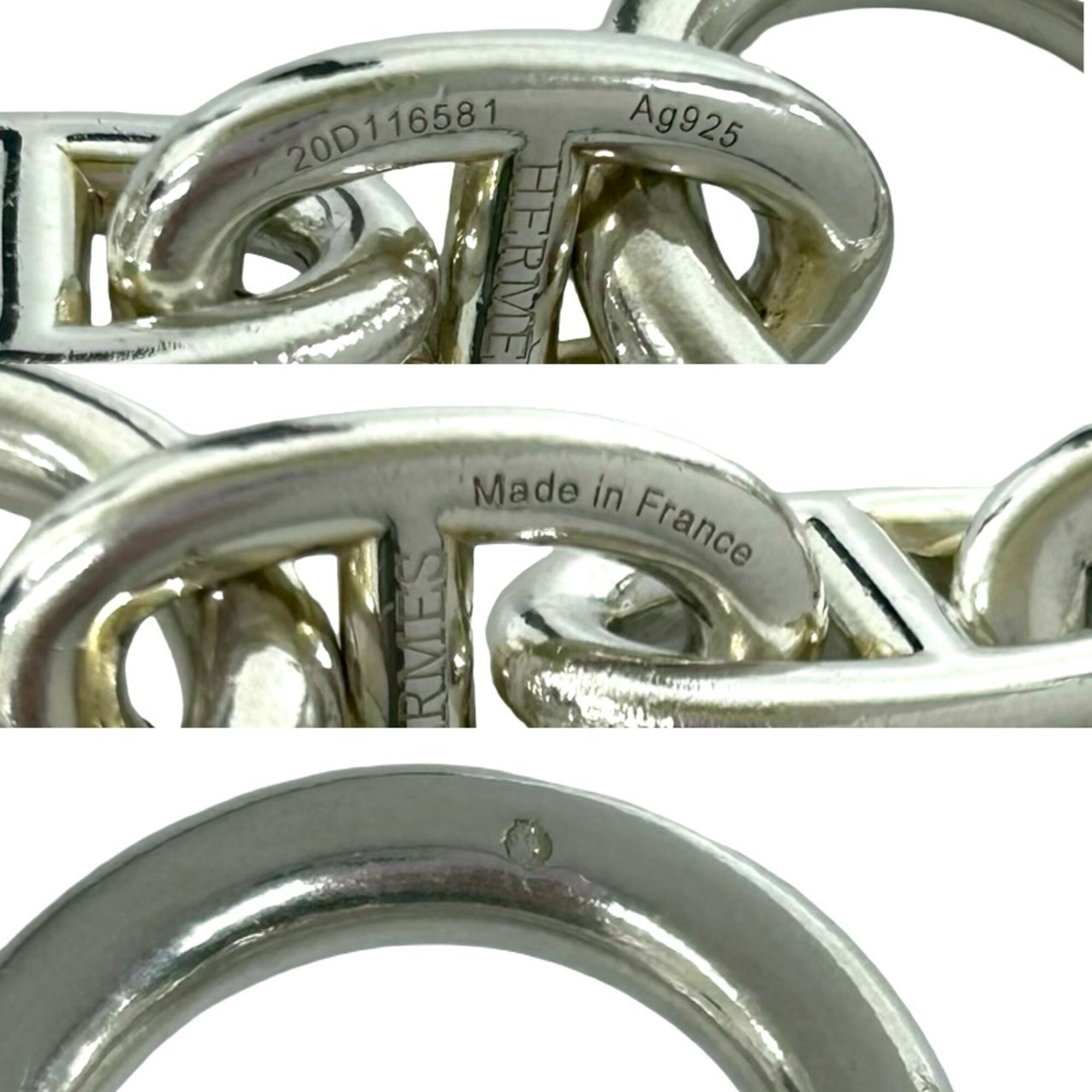 Hermès Chaine d'Ancre TGM 12-link bracelet RN0001378