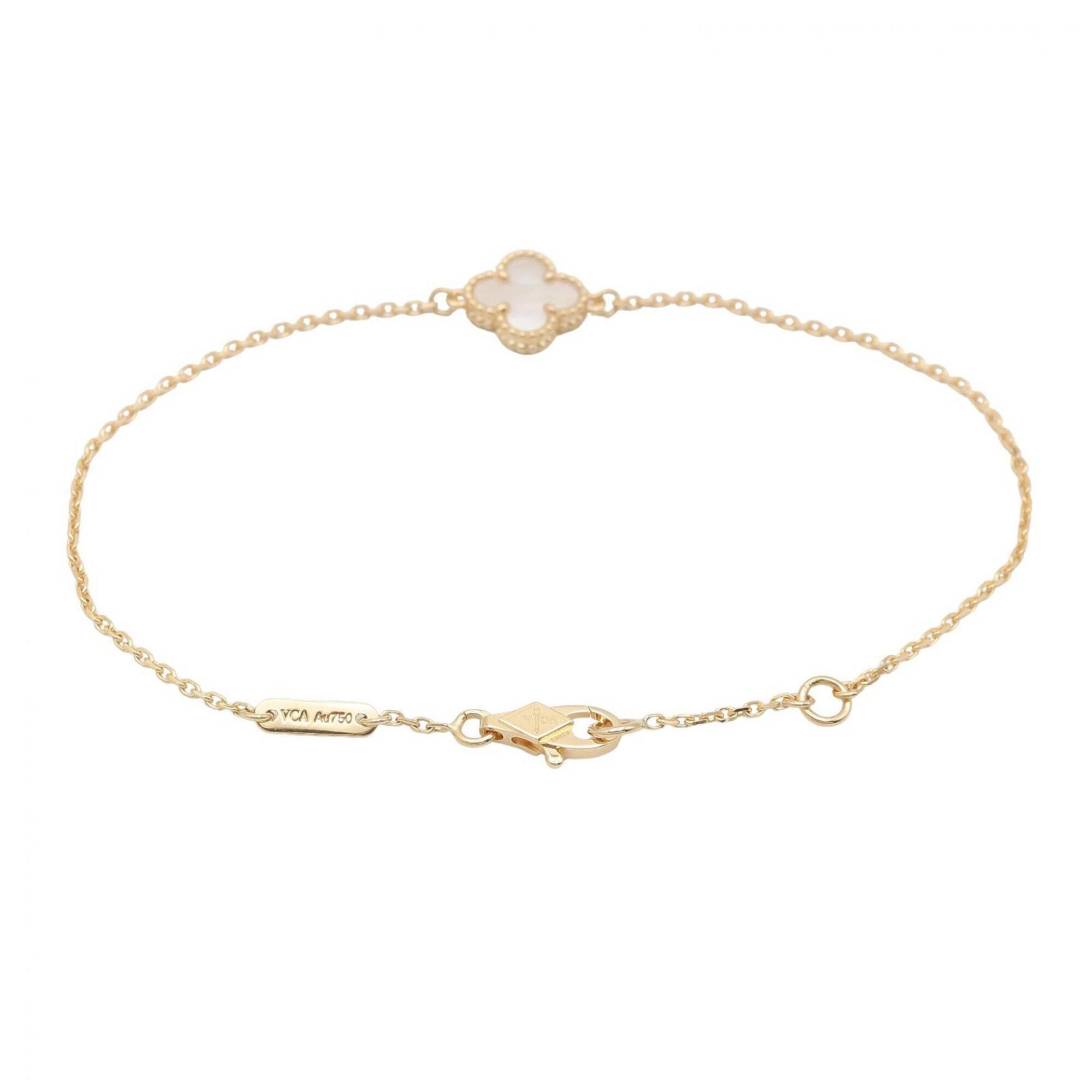 Van Cleef & Arpels Sweet Alhambra Mother-of-Pearl Bracelet RN0001439