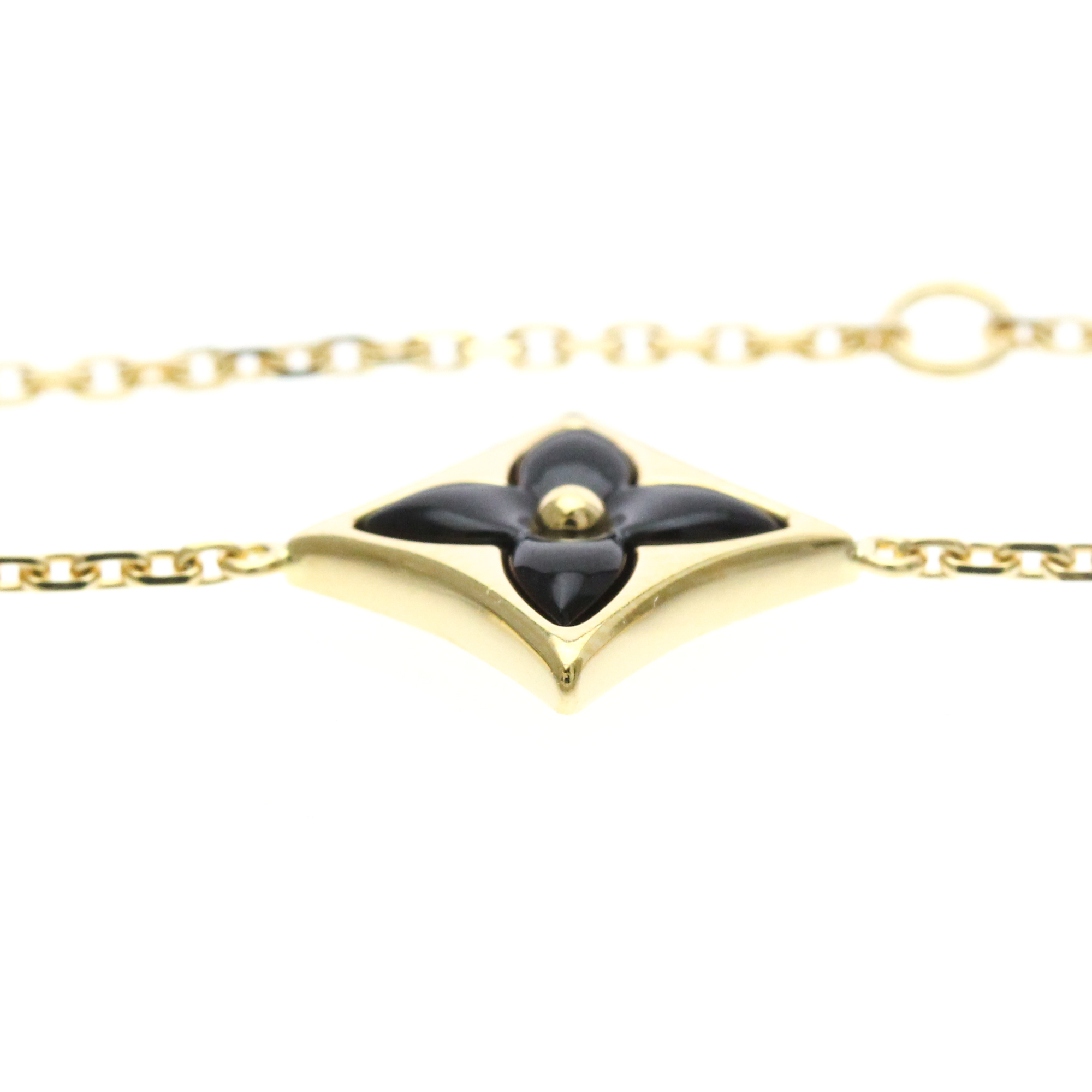 Louis Vuitton Brassle Star Blossom Onyx 1P Diamond Bracelet RN0001463