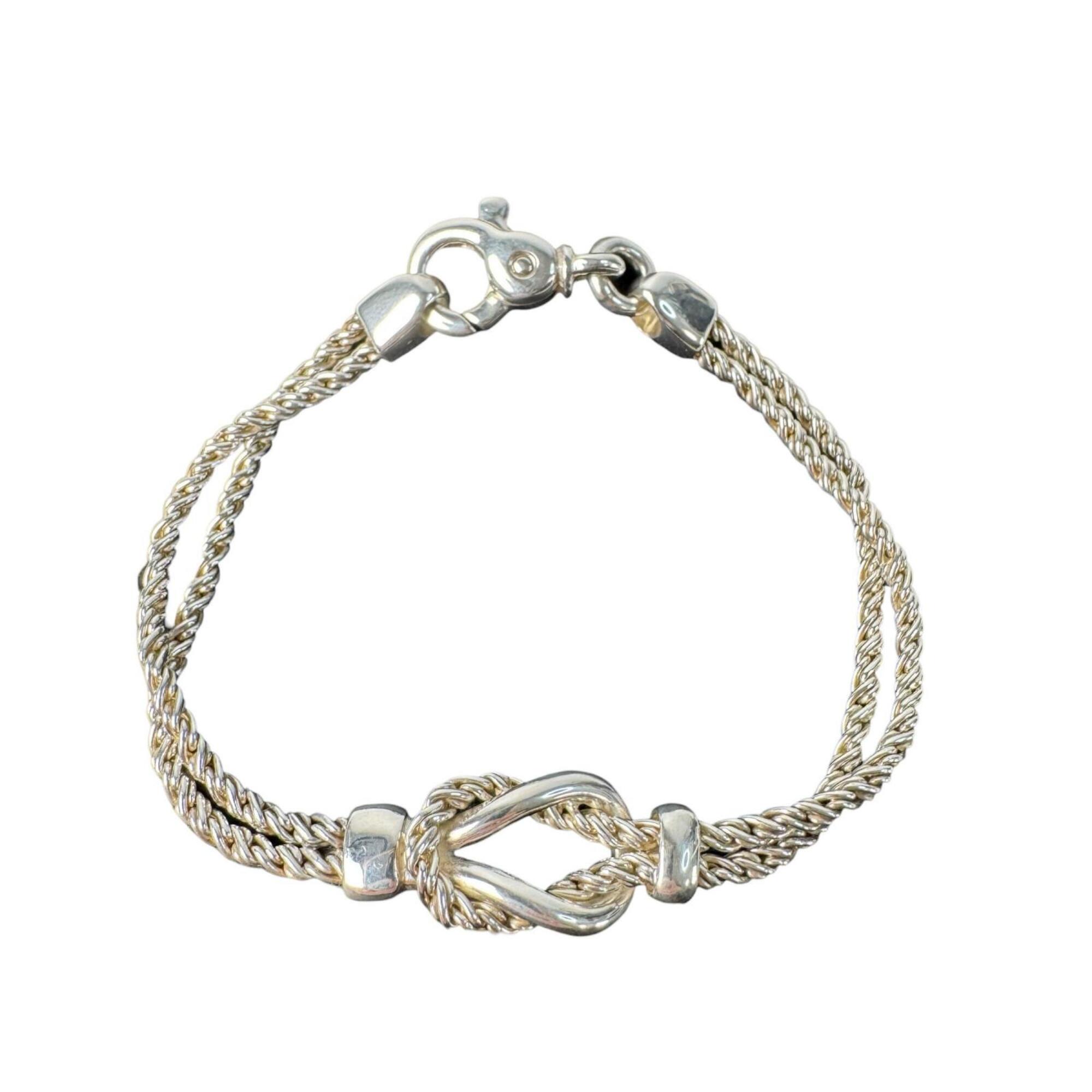 Tiffany Center Knot Double Rope Bracelet RN0001469