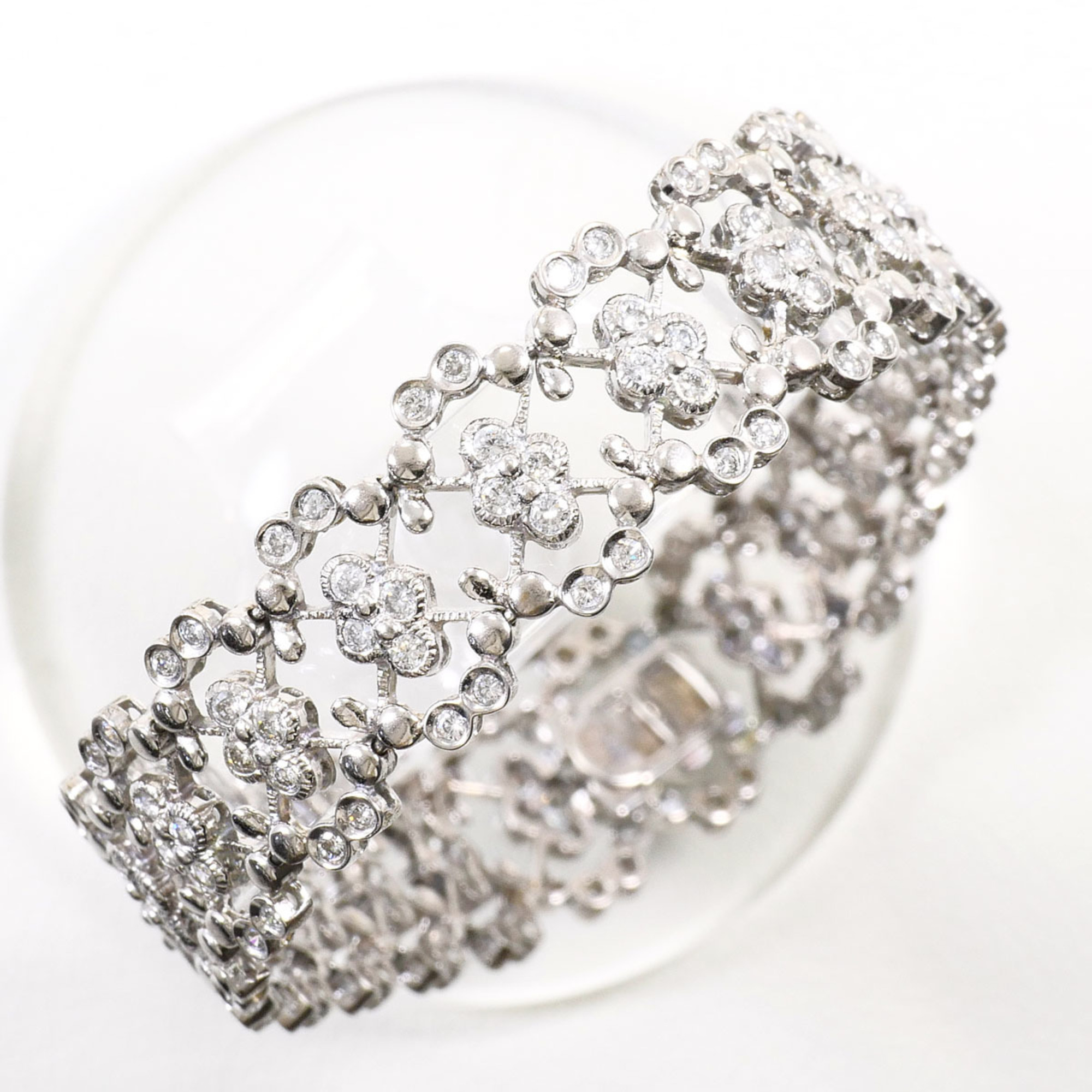 Unbranded 18K White Gold Diamond Bracelet RN0001485
