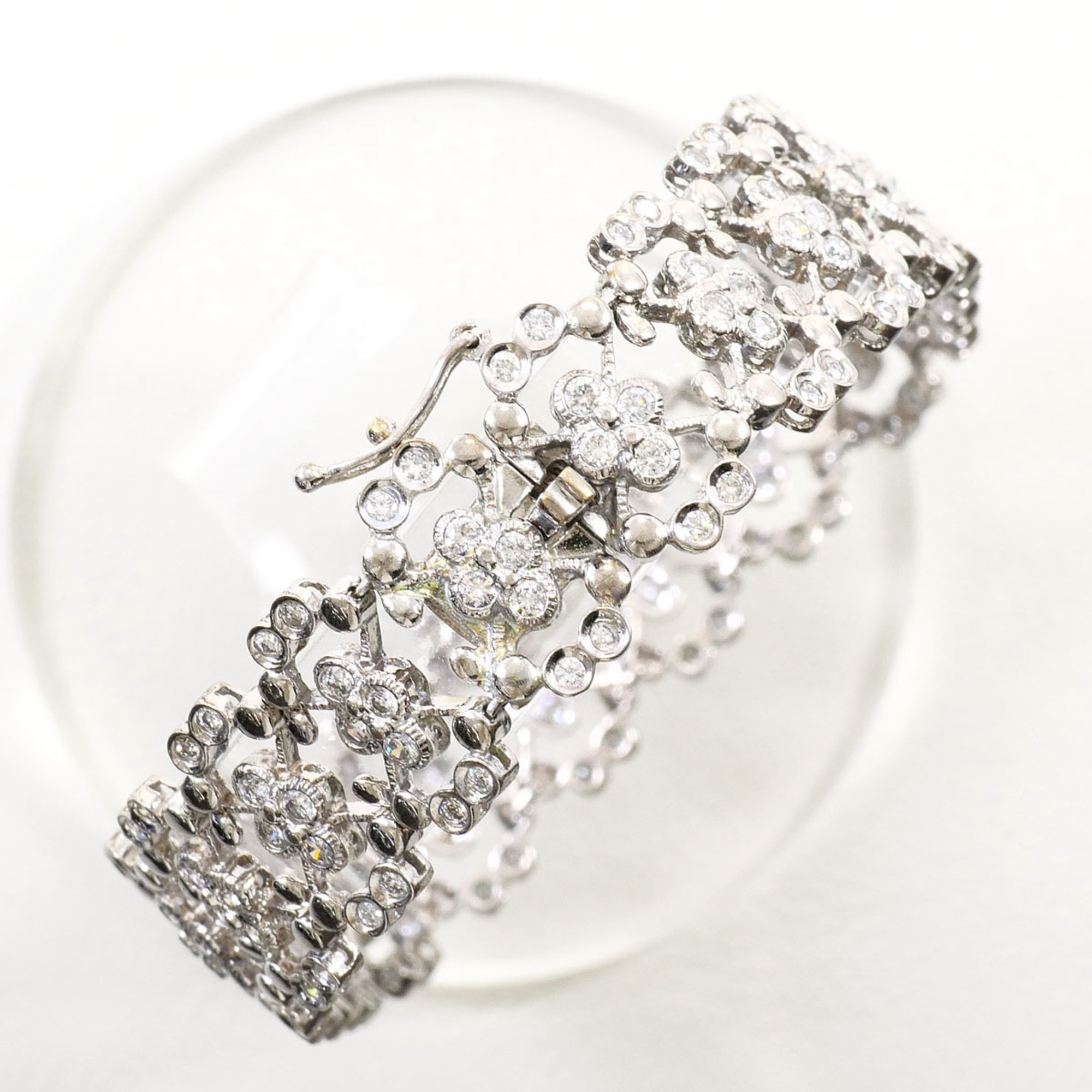 Unbranded 18K White Gold Diamond Bracelet RN0001485