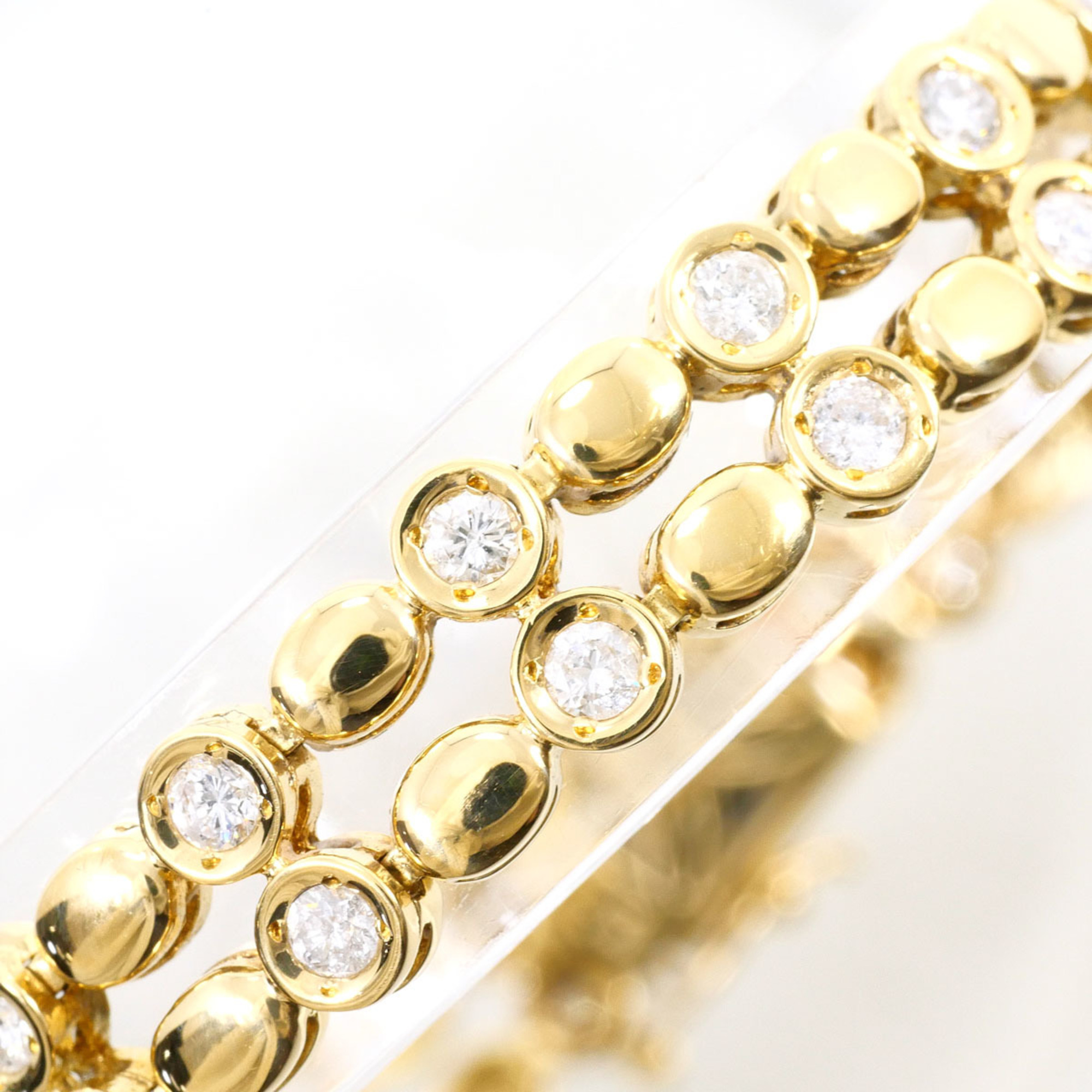 Unbranded 18K Yellow Gold Diamond Bracelet RN0001486