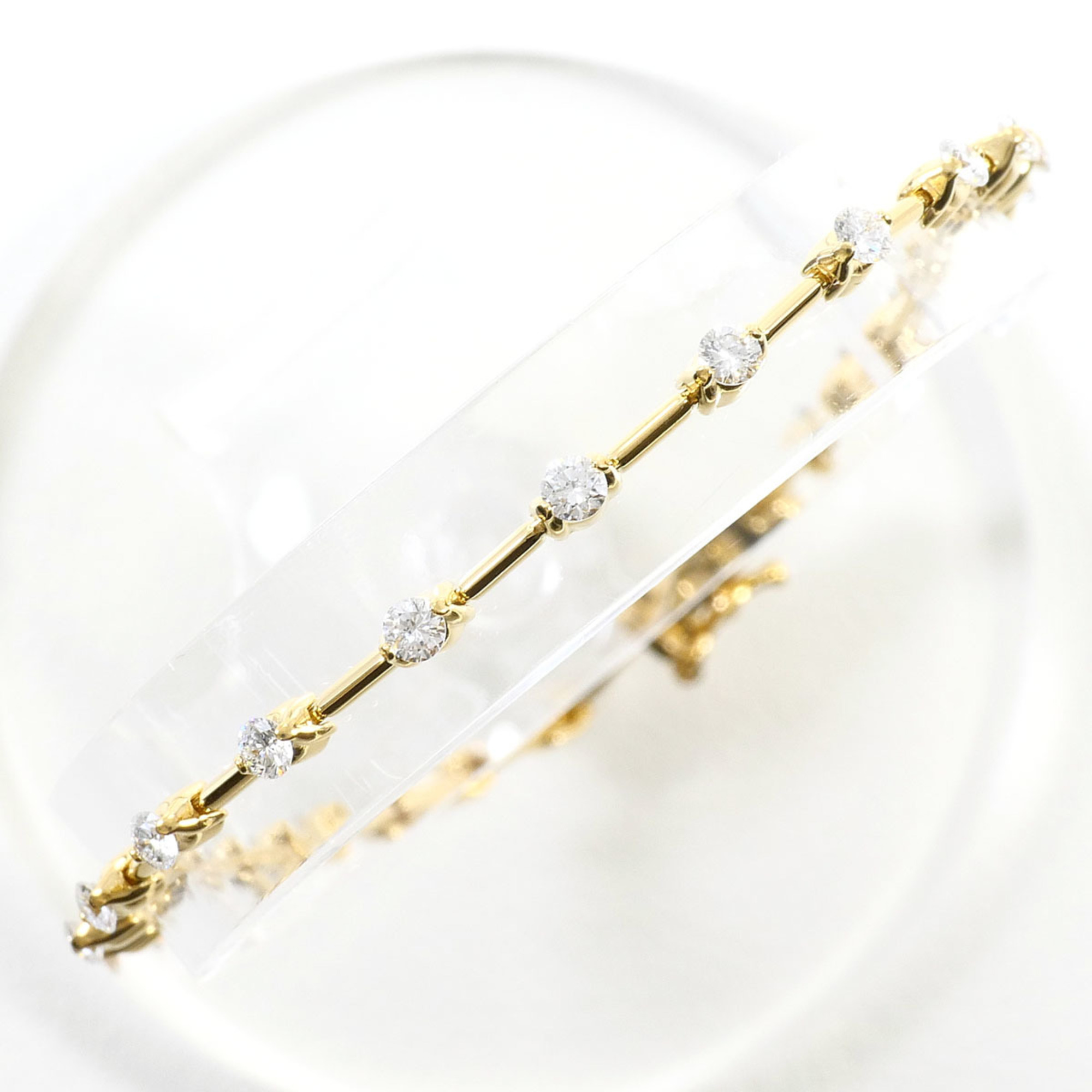 Unbranded 18K Yellow Gold Diamond Bracelet RN0001487