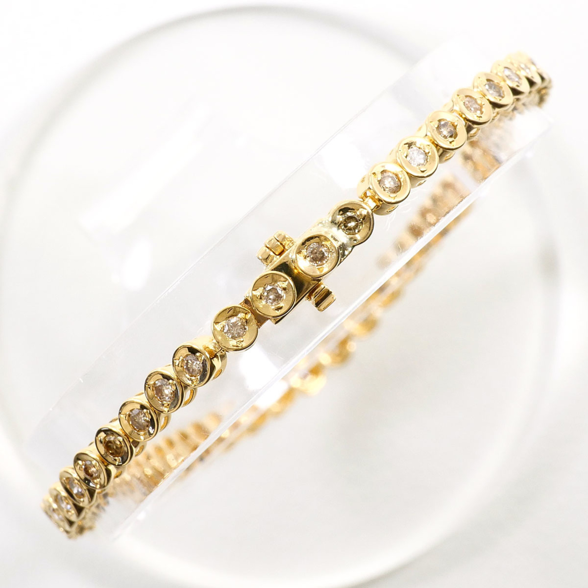 Unbranded 18K Yellow Gold Bracelet with 1.00ct Diamond RN0001492