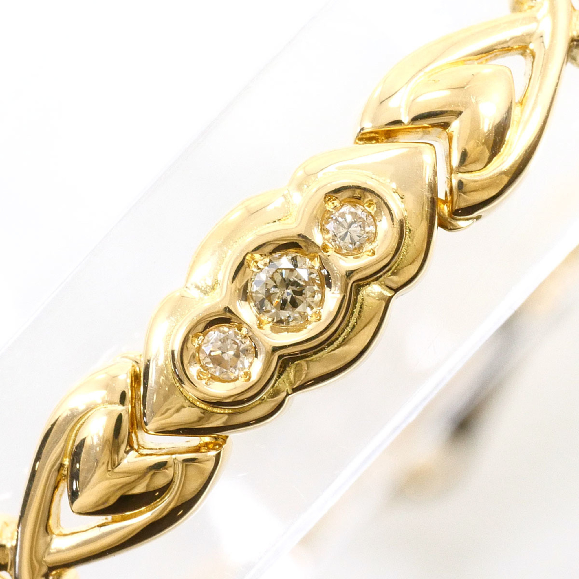 Unbranded 18K Yellow Gold Diamond Bracelet RN0001493