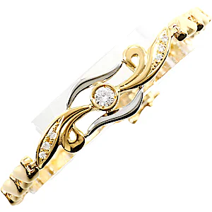 Unbranded PT850 Platinum 18K Yellow Gold Bracelet RN0001494 Unbranded PT850 Platinum 18K Yellow Gold Bracelet RN0001494