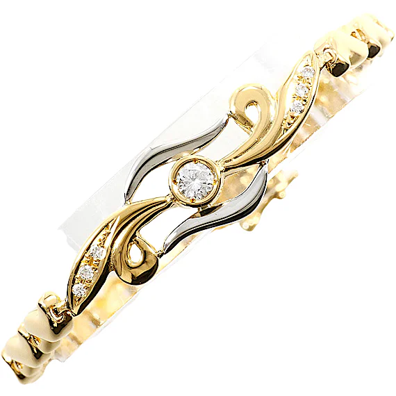 Unbranded PT850 Platinum 18K Yellow Gold Bracelet RN0001494 Unbranded PT850 Platinum 18K Yellow Gold Bracelet RN0001494