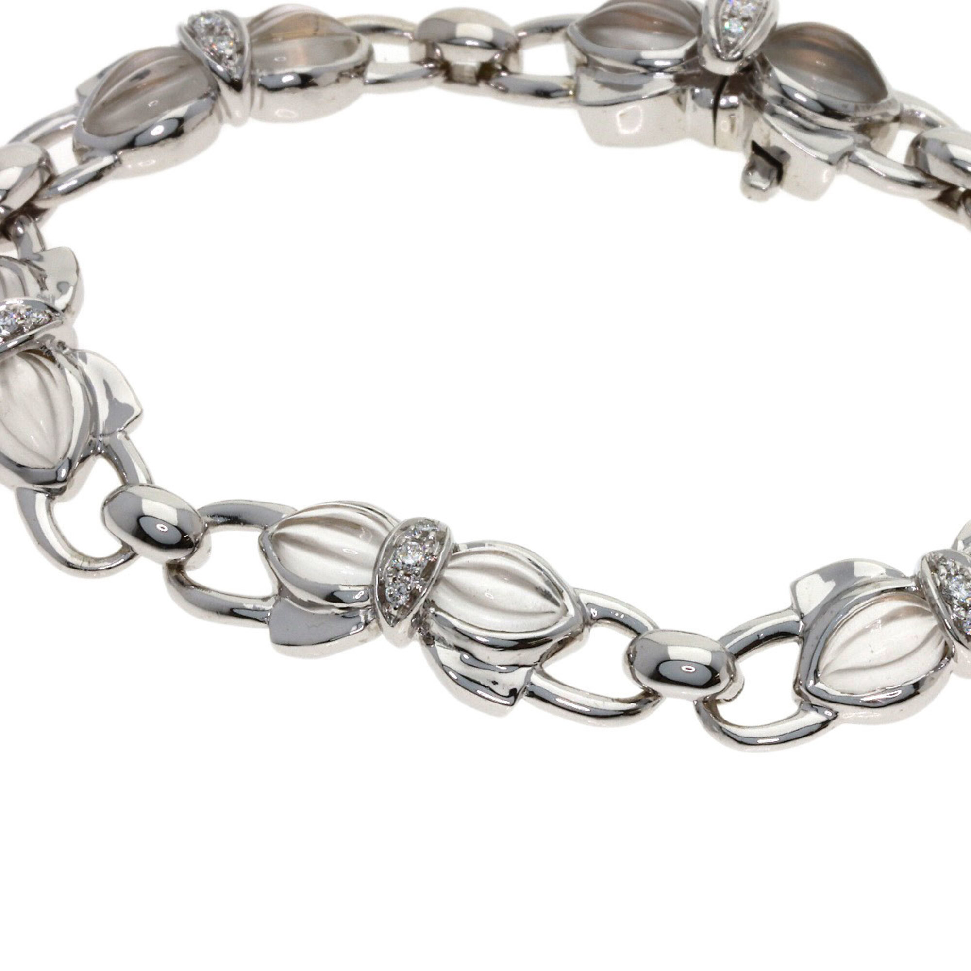 Boucheron Ribbon Motif Quartz Diamond Bracelet RN0001509