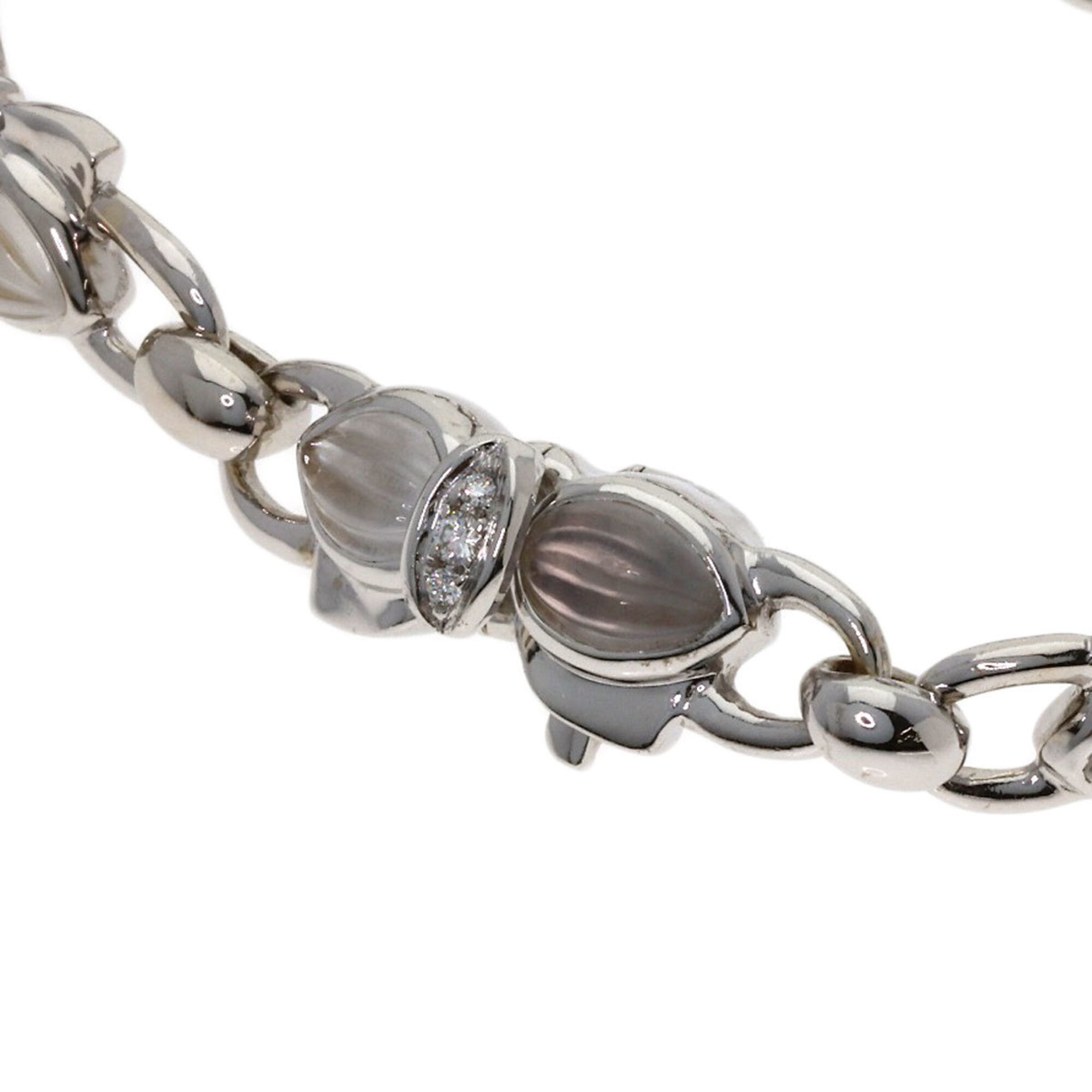 Boucheron Ribbon Motif Quartz Diamond Bracelet RN0001509
