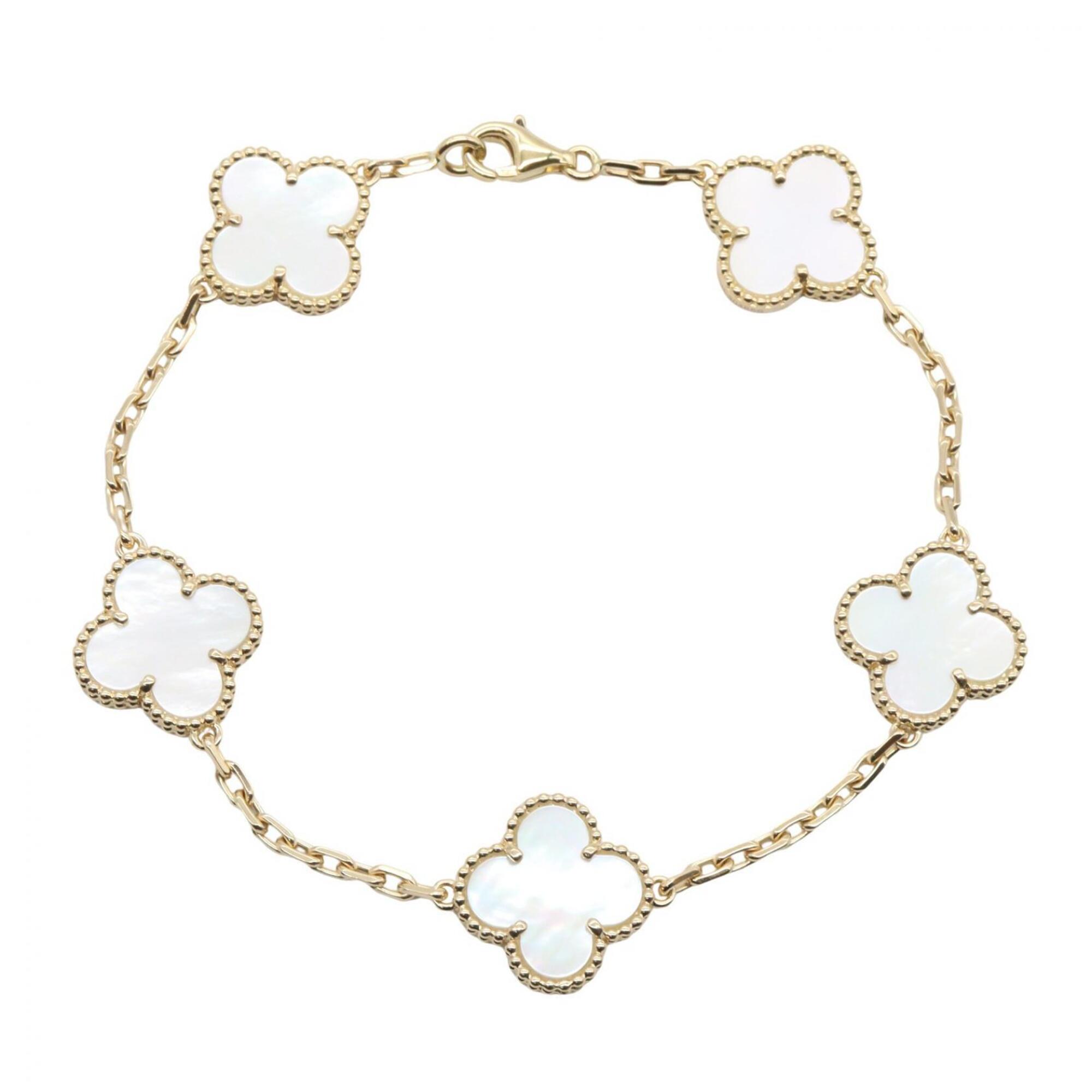 Van Cleef & Arpels Vintage Alhambra 5P Mother-of-Pearl Bracelet RN0001533